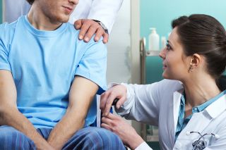 Foto: Patient und Arzt